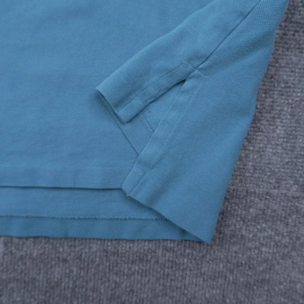 Polo Ralph Lauren Polo Shirt Mens 2XLT Blue Short Sleeve Mesh Cotton Pony Logo